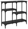 Konsola Czarny Dąb 80 x 29 x 75 cm Materiał drewnopochodny Podgląd zdjęcia produktu 7