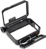 A black protective frame for an action camera, shown open. Produktbild-Vorschau