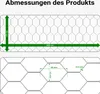 Wiltec Volierendraht 5 x 0,5 m, Hasendraht mit 13 mm Produktbild-Vorschau 3