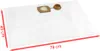 A white vacuum cleaner bag with dimensions indicated. Produktbild-Vorschau