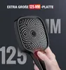 A hand is pressing a button on a black showerhead, with large numbers and text overlaid on the image. Náhľad obrázku produktu