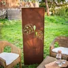 Sichtschutz Metall 2x - 160 cm x 50 cm - Edelrost - Produktbild-Vorschau 5