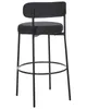 BELIANI Barstuhl 2er Set Schwarz Bouclé-Bezug und Metall Produktbild-Vorschau 8