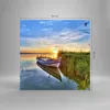 Bilder auf glas - See Boot Wasser - 50x50cm - Glasbilder - Produktbild-Vorschau 3