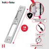 A product image showcasing a door strike plate with marketing elements. Podgląd zdjęcia produktu
