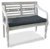 Buri Teak-Gartenbank 2-Sitzer Holzbank Parkbank Sitzbank Produktbild-Vorschau 4