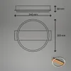 LED Deckenlampe Holz Deckenleuchte Wohnzimmer Schlafzimmer Produktbild-Vorschau 6