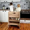 Kids Helper Doppel Lernturm Eiche Montessori Küchenhelfer Produktbild-Vorschau 6
