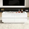 Merax Hochglanz Couchtisch mit 4 Schubladen und LED Produktbild-Vorschau 5