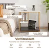 COSTWAY 3 Ebenen Beistelltisch mit Marmoroptik, Couchtisch Produktbild-Vorschau 3