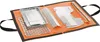 A disassembled gas grill laid out on its orange carrying case. Náhľad obrázku produktu