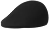 Kangol warme Flatcap Schiebermütze in schwarz