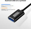 AdroitGoods USB prodlužovací kabel 1 metr - USB 3.0 - černý Náhled obrázku produktu 2