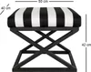Taburet Capraz - Black, White, Černá, Bílá Náhled obrázku produktu 2