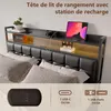 INONEFT Polsterbett Boxspringbett 140x200 cm mit LED & Produktbild-Vorschau 4