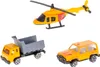Kinderset 2in1-Garage: Bauwagen Rückwärtsgang Hubschrauber Produktbild-Vorschau 7
