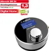 A black and silver Albrecht DR54 DAB+ adapter is shown on a white background, with marketing text and a rating in the top left corner. Produktbild-Vorschau