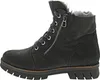 A side view of a dark gray winter boot with fur lining. Produktbild-Vorschau