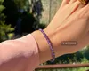 LAVISA Granat Edelstein Armband - 4mm Perlen - Echte Produktbild-Vorschau 2