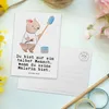 Mr. & Mrs. Panda Postkarte Malerin Herz - Weiß - Geschenk, Produktbild-Vorschau 3