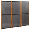 vidaXL 3-tlg. Raumteiler Schwarz 210x180 cm Produktbild-Vorschau 1