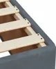 vidaXL Bettgestell ohne Matratze Dunkelgrau 200x200 cm Samt Produktbild-Vorschau 7