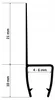 Inea Duschkabinen-Dichtung Schwarz für 4-6mm Glas 100cm Produktbild-Vorschau 4