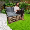 Lot de coussins de palette 120x80 cm de jardin avec Voir les images du produit 6