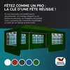 CASARIA® Tonnelle de jardin Rimini vert 3x6m avec toile Voir les images du produit 2