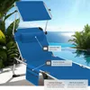 Chaise longue en aluminium Aurelie, rembourrée et pliable - Voir les images du produit 4