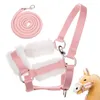 Hoofly Hobby Horse Zubehör – Halfter in Pink, mit Strick & Produktbild-Vorschau 1