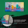 Wanduhr Bürouhr Leinwand Bild Geräuschlos 60x30 Landschaft Produktbild-Vorschau 5