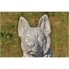 Schäferhund Welpe Tierfigur aus Steinguss Neu Frostfest Produktbild-Vorschau 4
