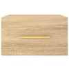 vidaXL Szafki nocne naścienne 2 szt. dąb sonoma 35x35x20 cm Podgląd zdjęcia produktu 6