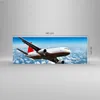 Bilder auf glas - Passagier Flugzeug Motoren Wolken - Produktbild-Vorschau 3