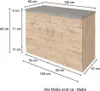 Küchenschrank Sorrella 100cm 2 Türen und 2 Schubladen - Produktbild-Vorschau 12