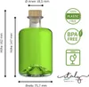 5 Glasflaschen 350 ml leer zum selbst Befüllen mit Korken Produktbild-Vorschau 4