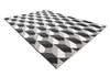 Teppich FLAT 48624/690 SISAL - 3D-Würfel Schwarz 160x230 cm Produktbild-Vorschau 3