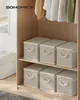 SONGMICS Aufbewahrungsbox 3er Set mit Deckel, Faltbare und Produktbild-Vorschau 2
