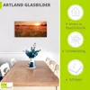 ARTland Glasbild Mohnblumenfeld bei Sonnenuntergang Größe: Produktbild-Vorschau 3