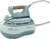 A product shot of an Ariete steam iron and its base station, set against a white background. Produktbild-Vorschau