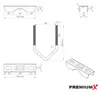 PremiumX 15cm Balkon-Ausleger ALU Geländer Rohr-Halterung Produktbild-Vorschau 7