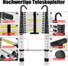 VA-Cerulean 3,8 m hliníkový teleskopický rebrík s 2 Náhľad obrázku produktu 7