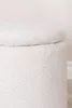 Limpen Pouf Ø32cm mit Aufbewahrung weiß. Produktbild-Vorschau 3