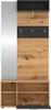 Urbino Garderobe mit Spiegel und 3 Haken, 90 cm breit, Produktbild-Vorschau 3