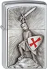 Accendino Zippo Crusade Victory cavaliere Chrome Brushed Anteprima dell’immagine prodotto 2