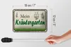 Blechschild Spruch 18x12cm mein Kräutergarten Garten Produktbild-Vorschau 5