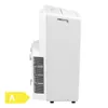 A side view of a white portable air conditioner. Produktbild-Vorschau