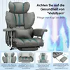 Bürostuhl mit Fußstütze - Ergonomischer Schreibtischstuhl Produktbild-Vorschau 5