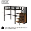 A diagram of a loft bed with dimensions indicated. Náhled obrázku produktu